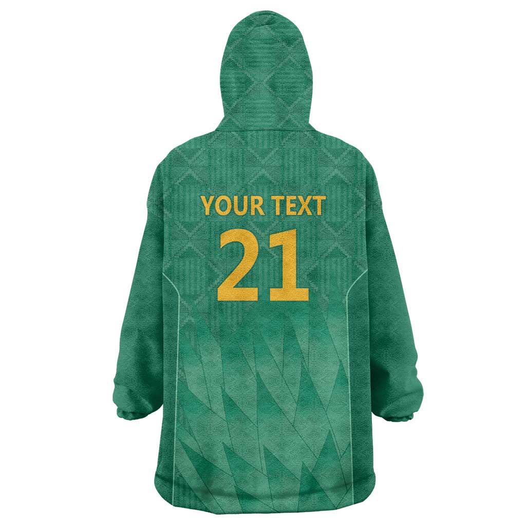 South Africa Cricket Custom Wearable Blanket Hoodie Proteas Green - Wonder Print Shop