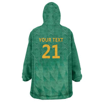 South Africa Cricket Custom Wearable Blanket Hoodie Proteas Green - Wonder Print Shop