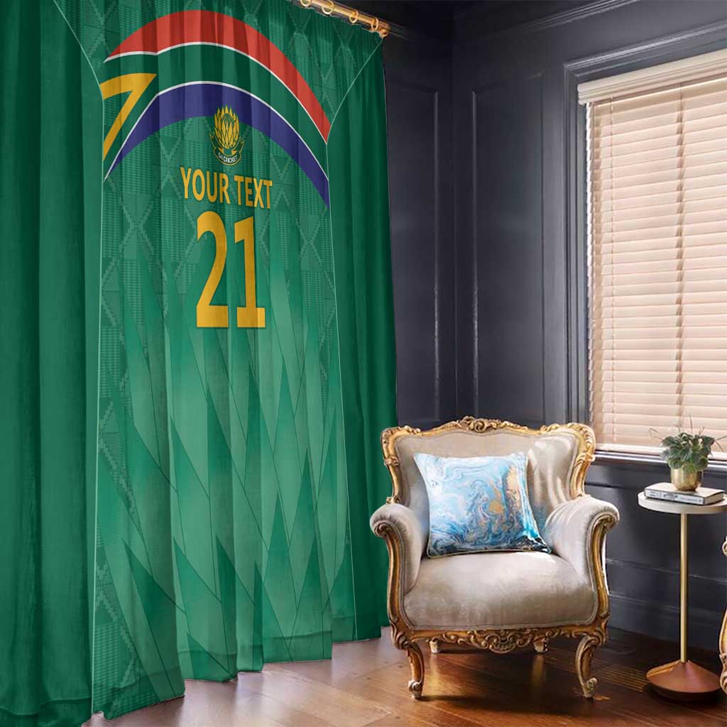 South Africa Cricket Custom Window Curtain Proteas Green - Wonder Print Shop