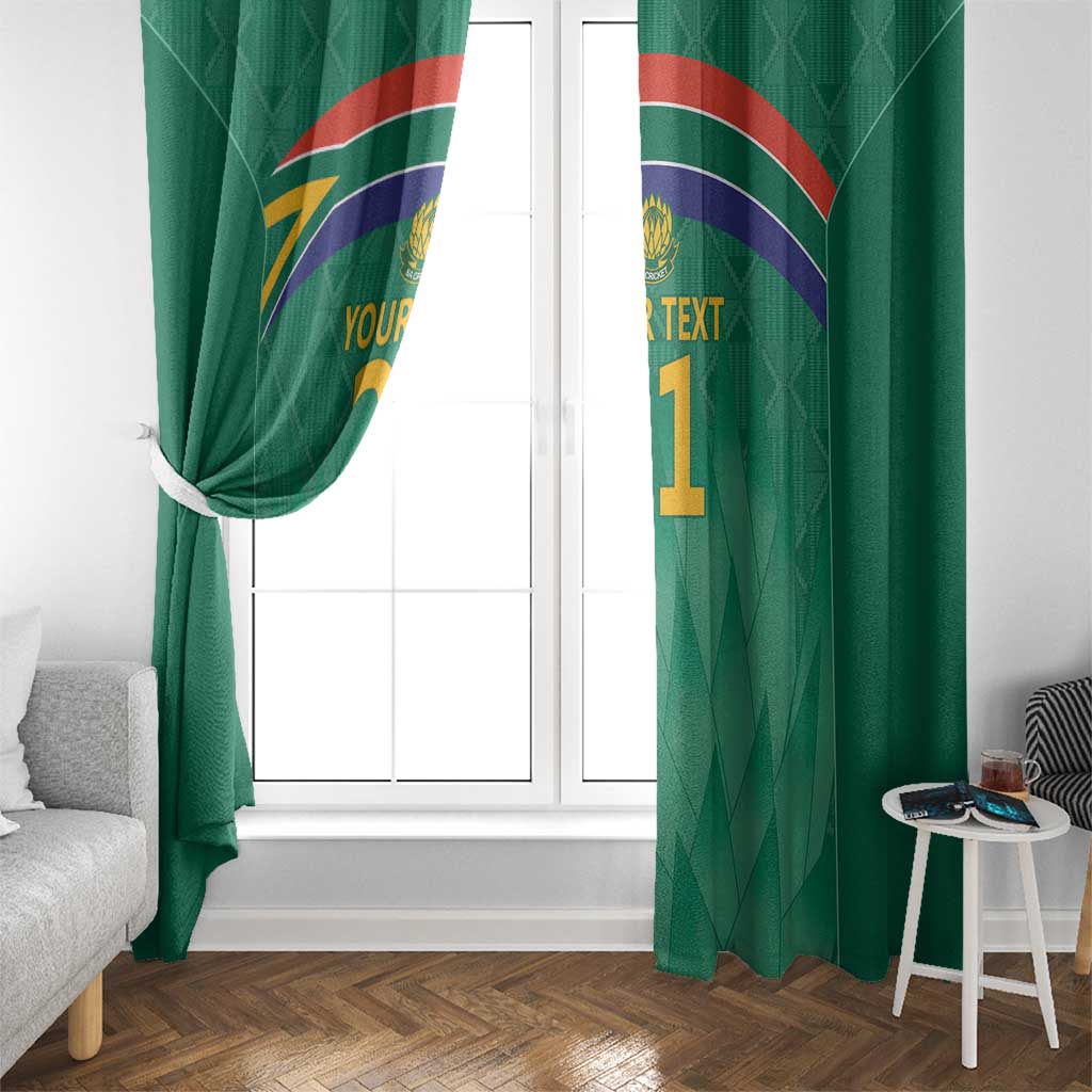 South Africa Cricket Custom Window Curtain Proteas Green - Wonder Print Shop