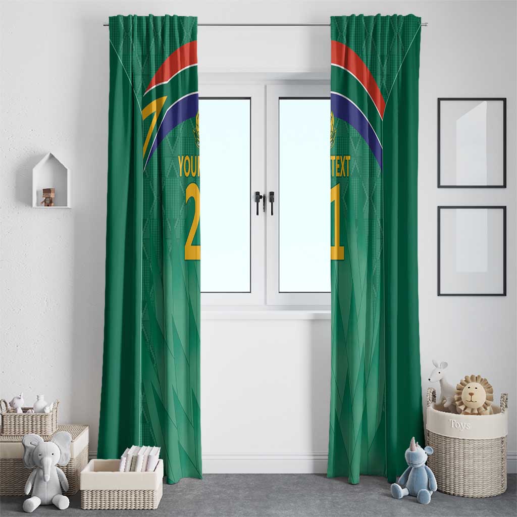 South Africa Cricket Custom Window Curtain Proteas Green - Wonder Print Shop