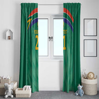 South Africa Cricket Custom Window Curtain Proteas Green - Wonder Print Shop