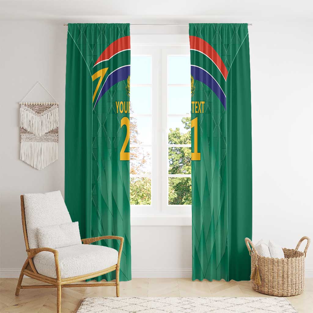 South Africa Cricket Custom Window Curtain Proteas Green - Wonder Print Shop