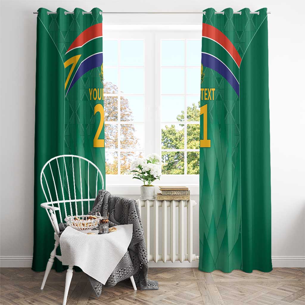 South Africa Cricket Custom Window Curtain Proteas Green - Wonder Print Shop