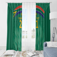 South Africa Cricket Custom Window Curtain Proteas Green - Wonder Print Shop