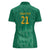 South Africa Cricket Custom Women Polo Shirt Proteas Green - Wonder Print Shop