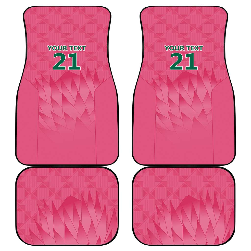 South Africa Cricket Custom Car Mats Proteas Pink LT9 - Wonder Print Shop