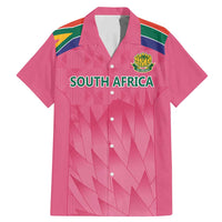 South Africa Cricket Custom Family Matching Mermaid Dress and Hawaiian Shirt Proteas Pink LT9 - Wonder Print Shop