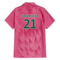South Africa Cricket Custom Family Matching Off Shoulder Maxi Dress and Hawaiian Shirt Proteas Pink LT9 - Wonder Print Shop