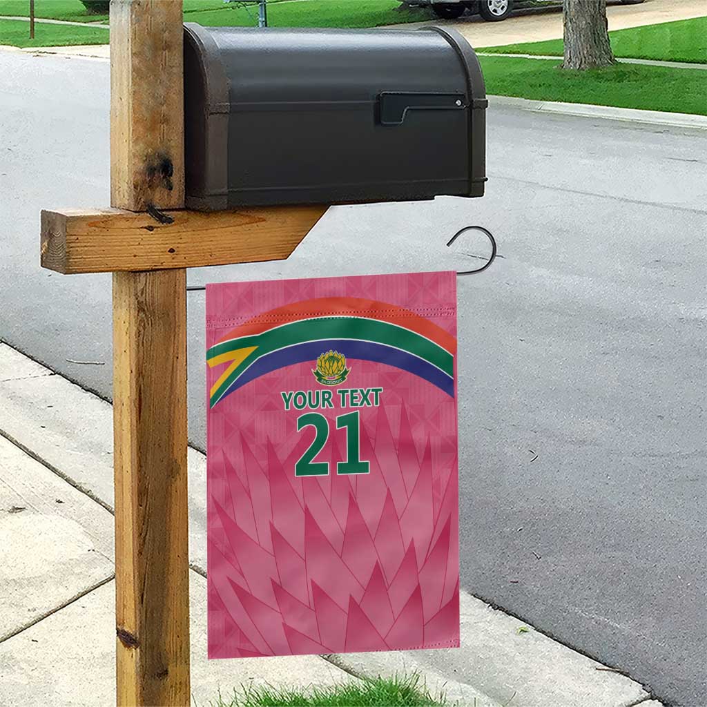South Africa Cricket Custom Garden Flag Proteas Pink - Wonder Print Shop