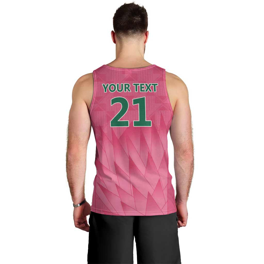 South Africa Cricket Custom Men Tank Top Proteas Pink - Wonder Print Shop