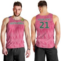 South Africa Cricket Custom Men Tank Top Proteas Pink - Wonder Print Shop