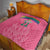 South Africa Cricket Custom Quilt Proteas Pink - Wonder Print Shop