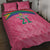 South Africa Cricket Custom Quilt Bed Set Proteas Pink - Wonder Print Shop