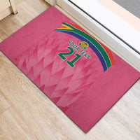 South Africa Cricket Custom Rubber Doormat Proteas Pink - Wonder Print Shop