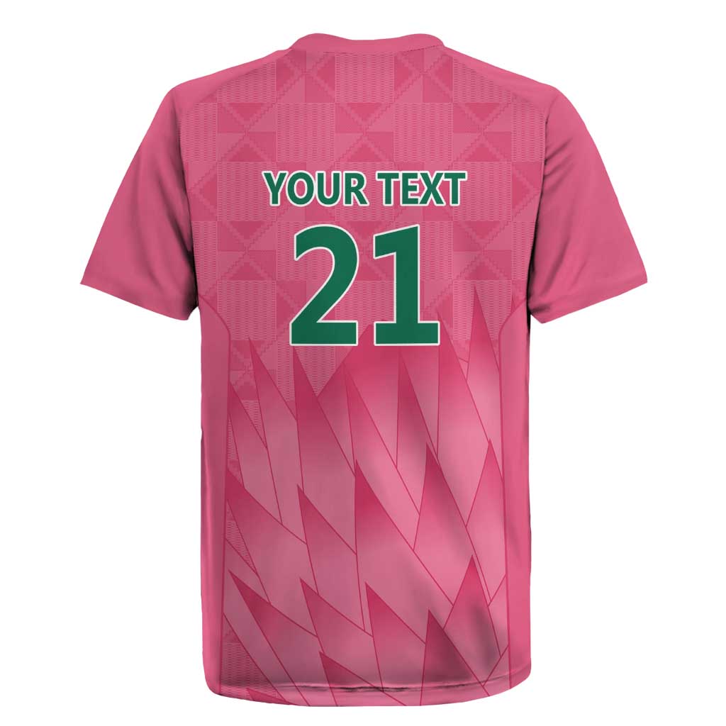 South Africa Cricket Custom Rugby Jersey Proteas Pink - Wonder Print Shop