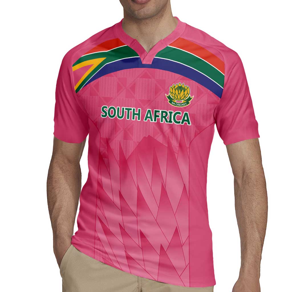 South Africa Cricket Custom Rugby Jersey Proteas Pink - Wonder Print Shop