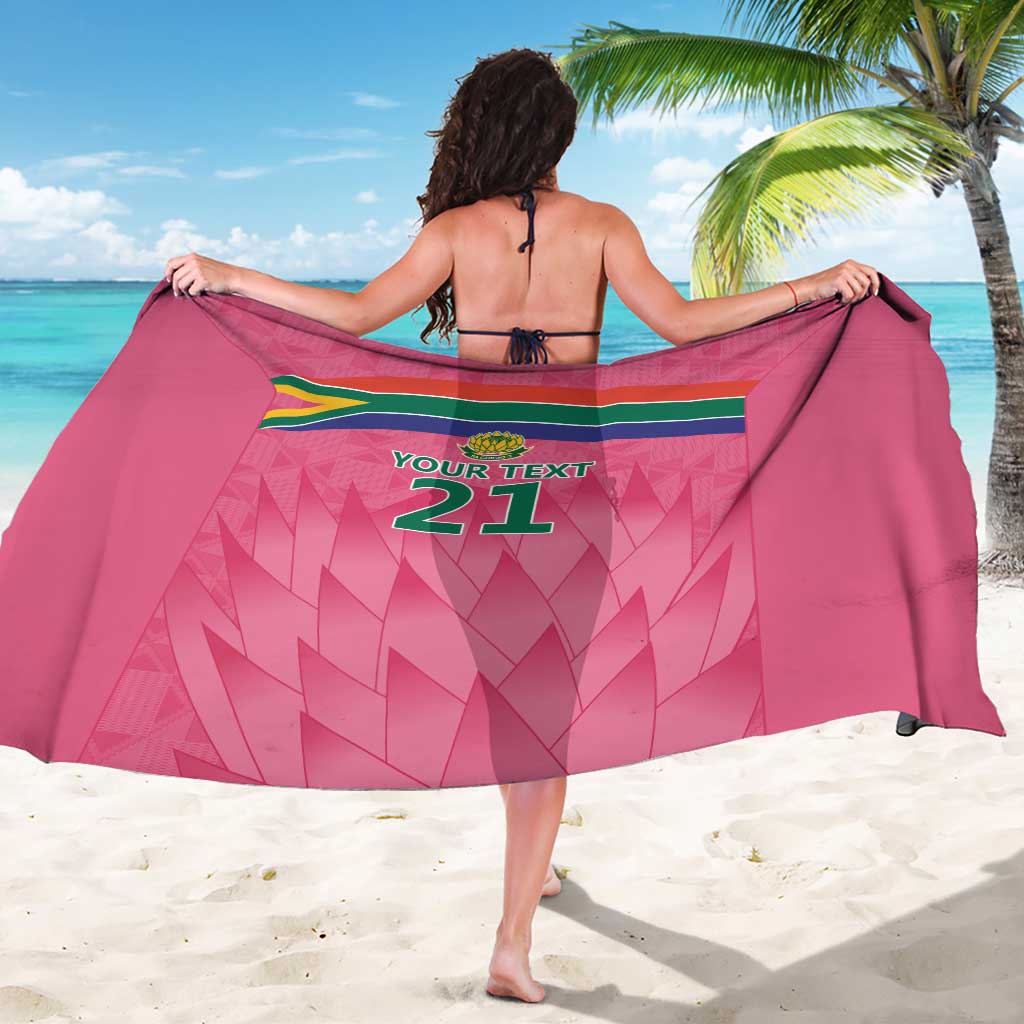 South Africa Cricket Custom Sarong Proteas Pink - Wonder Print Shop