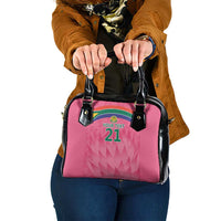 South Africa Cricket Custom Shoulder Handbag Proteas Pink