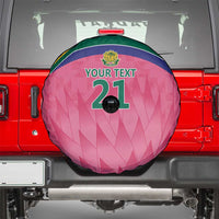 South Africa Cricket Custom Spare Tire Cover Proteas Pink - Wonder Print Shop
