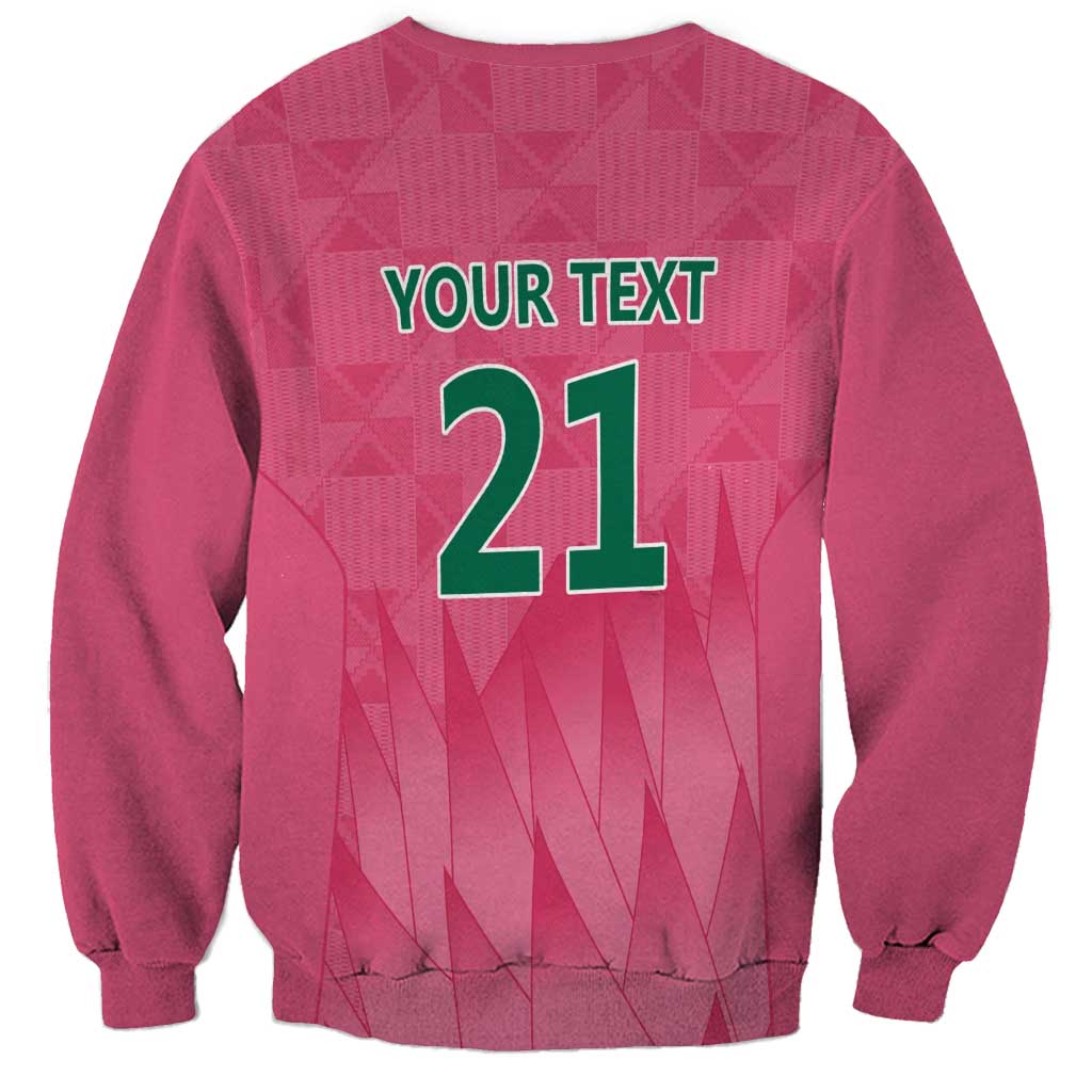 South Africa Cricket Custom Sweatshirt Proteas Pink - Wonder Print Shop