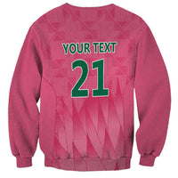 South Africa Cricket Custom Sweatshirt Proteas Pink - Wonder Print Shop