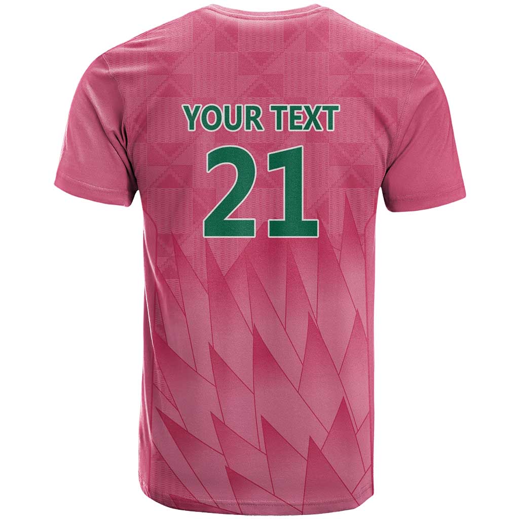 South Africa Cricket Custom T Shirt Proteas Pink - Wonder Print Shop