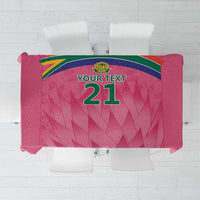 South Africa Cricket Custom Tablecloth Proteas Pink - Wonder Print Shop