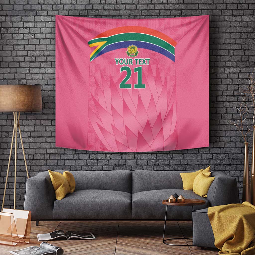 South Africa Cricket Custom Tapestry Proteas Pink - Wonder Print Shop