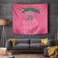 South Africa Cricket Custom Tapestry Proteas Pink - Wonder Print Shop