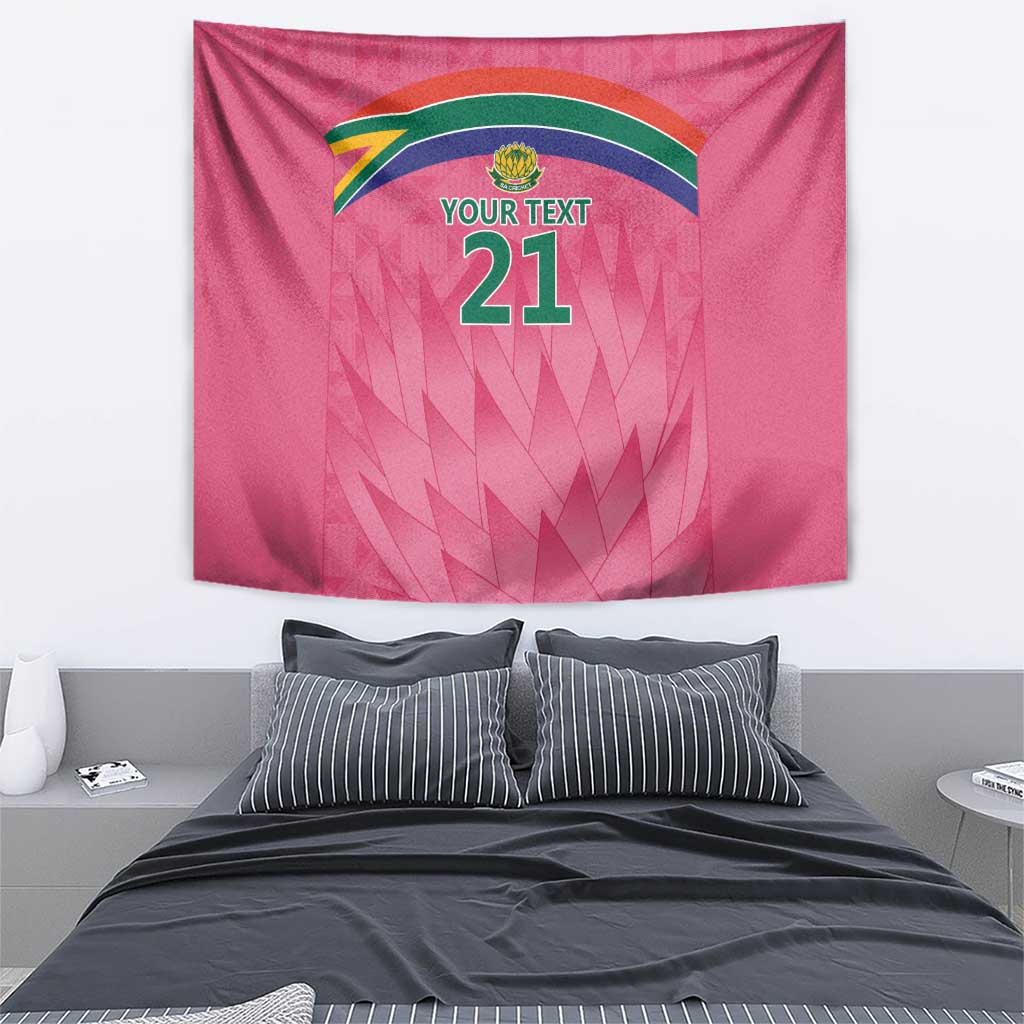 South Africa Cricket Custom Tapestry Proteas Pink - Wonder Print Shop