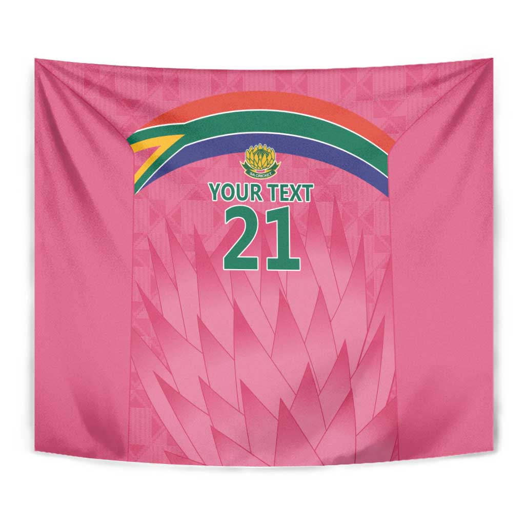 South Africa Cricket Custom Tapestry Proteas Pink - Wonder Print Shop