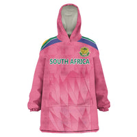 South Africa Cricket Custom Wearable Blanket Hoodie Proteas Pink - Wonder Print Shop