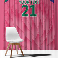 South Africa Cricket Custom Window Curtain Proteas Pink - Wonder Print Shop