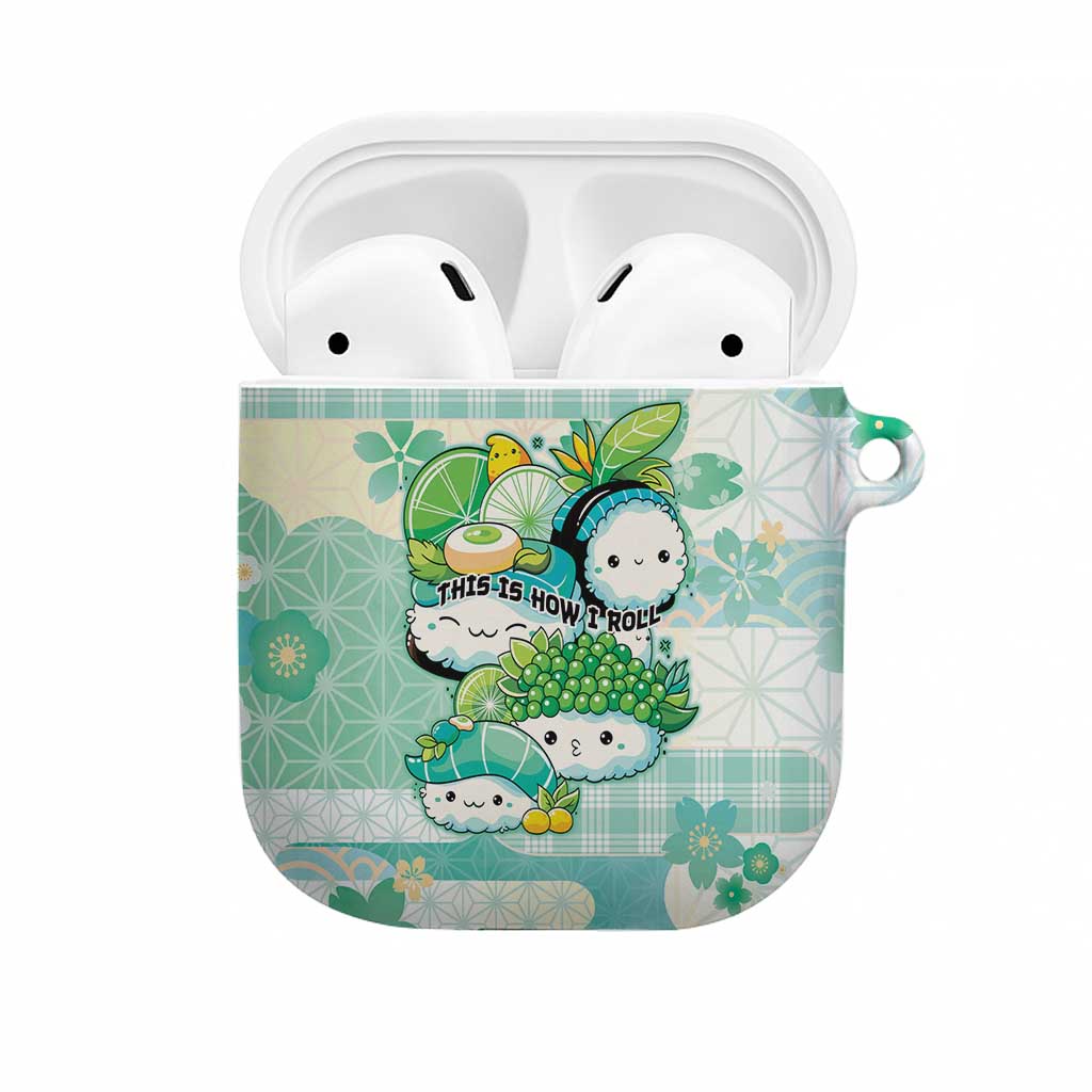 Japanese Kawaii Sushi AirPods Case Green Wagara Palaka This Is How I Roll - Wonder Print Shop