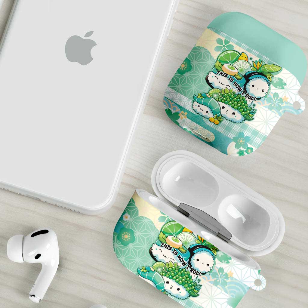 Japanese Kawaii Sushi AirPods Case Green Wagara Palaka This Is How I Roll - Wonder Print Shop