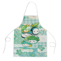 Japanese Kawaii Sushi Apron Green Wagara Palaka This Is How I Roll - Wonder Print Shop