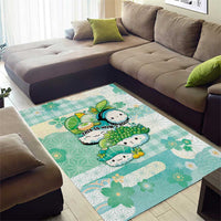Japanese Kawaii Sushi Area Rug Green Wagara Palaka This Is How I Roll - Wonder Print Shop