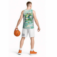 Personalized Japanese Kawaii Sushi Basketball Jersey Green Wagara Palaka This Is How I Roll - Wonder Print Shop