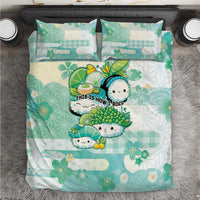 Japanese Kawaii Sushi Bedding Set Green Wagara Palaka This Is How I Roll - Wonder Print Shop
