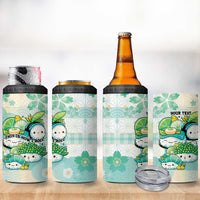 Personalized Japanese Kawaii Sushi 4 in 1 Can Cooler Tumbler Green Wagara Palaka This Is How I Roll - Wonder Print Shop