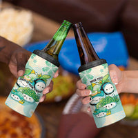 Personalized Japanese Kawaii Sushi 4 in 1 Can Cooler Tumbler Green Wagara Palaka This Is How I Roll - Wonder Print Shop