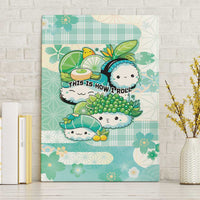 Japanese Kawaii Sushi Canvas Wall Art Green Wagara Palaka This Is How I Roll - Wonder Print Shop