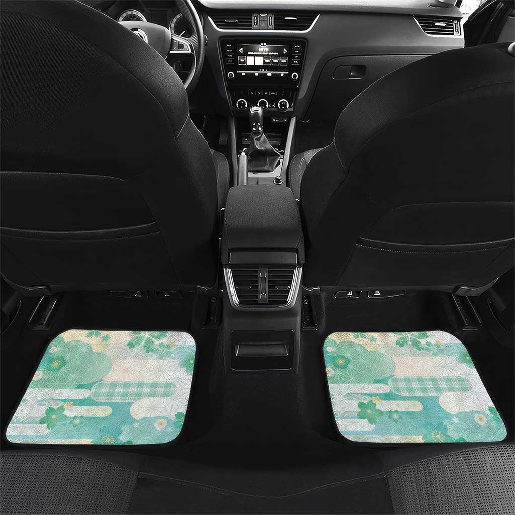 Personalized Japanese Kawaii Sushi Car Mats Green Wagara Palaka This Is How I Roll - Wonder Print Shop