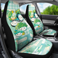 Japanese Kawaii Sushi Car Seat Cover Green Wagara Palaka This Is How I Roll - Wonder Print Shop