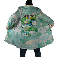 Personalized Japanese Kawaii Sushi Cloak Green Wagara Palaka This Is How I Roll - Wonder Print Shop