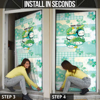 Personalized Japanese Kawaii Sushi Door Cover Green Wagara Palaka This Is How I Roll - Wonder Print Shop