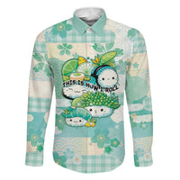 Personalized Japanese Kawaii Sushi Family Matching Mermaid Dress and Hawaiian Shirt Green Wagara Palaka This Is How I Roll