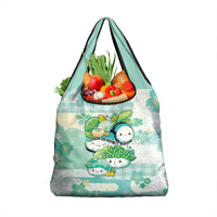 Japanese Kawaii Sushi Grocery Bag Green Wagara Palaka This Is How I Roll - Wonder Print Shop