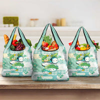 Japanese Kawaii Sushi Grocery Bag Green Wagara Palaka This Is How I Roll - Wonder Print Shop